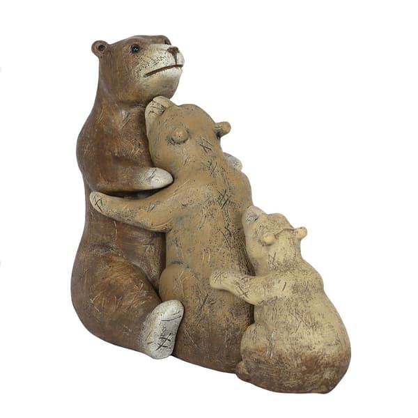 Something Different Bear Family Ornament Brown One Size