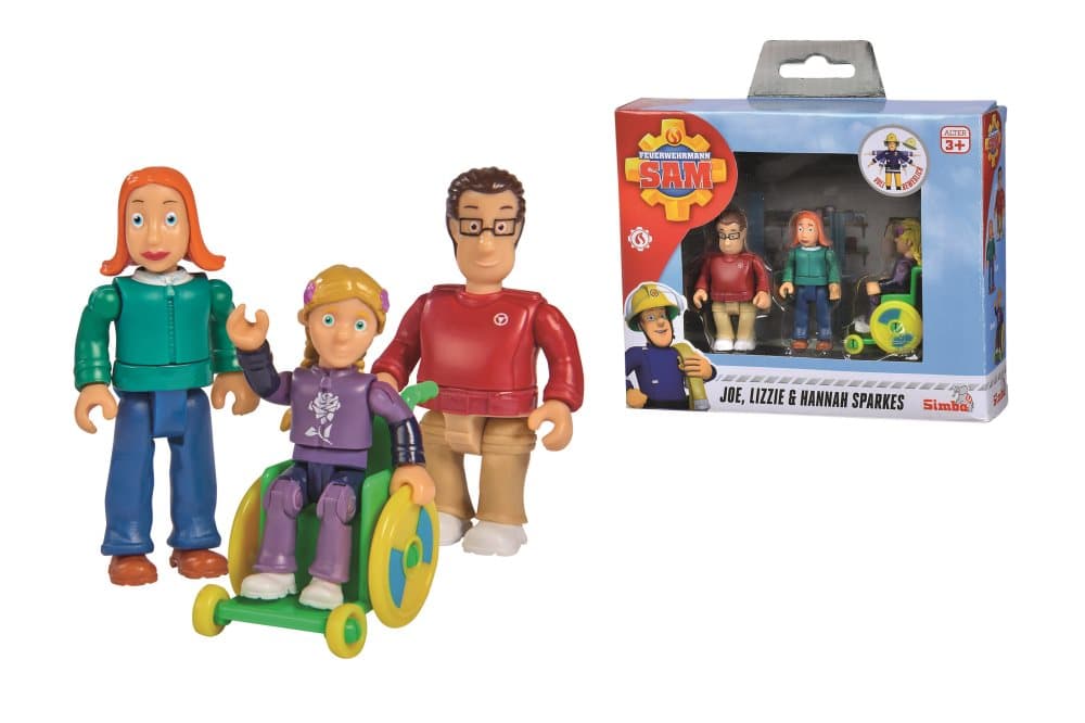 Brandman Sam Familjen Sparks Figurer 7,5 cm