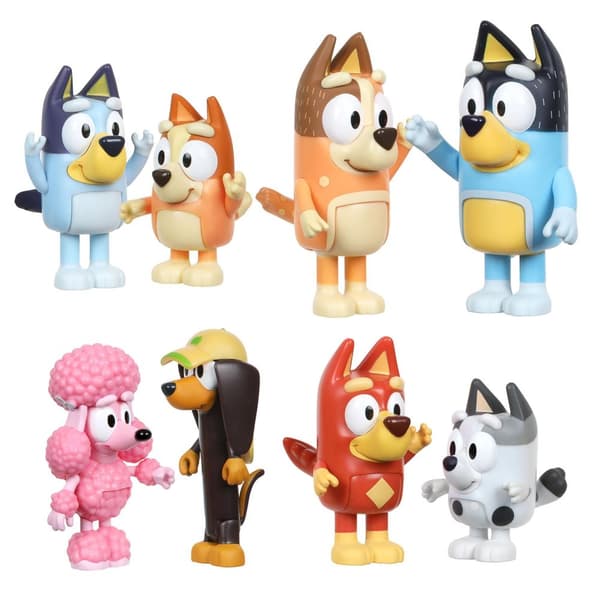 Bluey Figuuripaketti Blueys Family & Friends 8 kpl