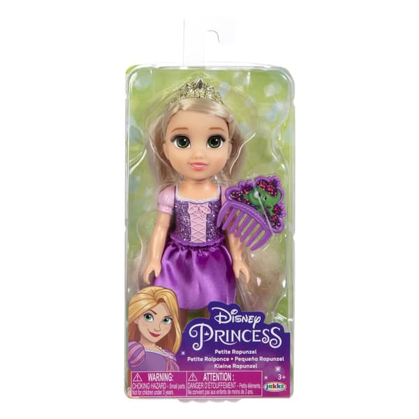 Rapunzel Dukke med Kam 15 cm Disney Princess