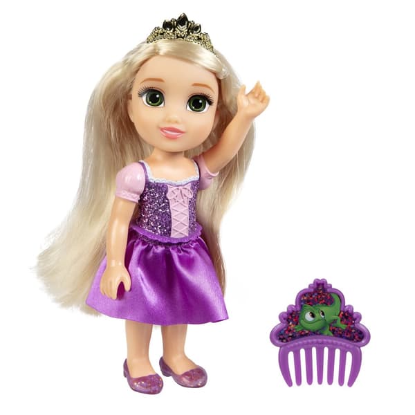 Rapunzel Dukke med Kam 15 cm Disney Princess