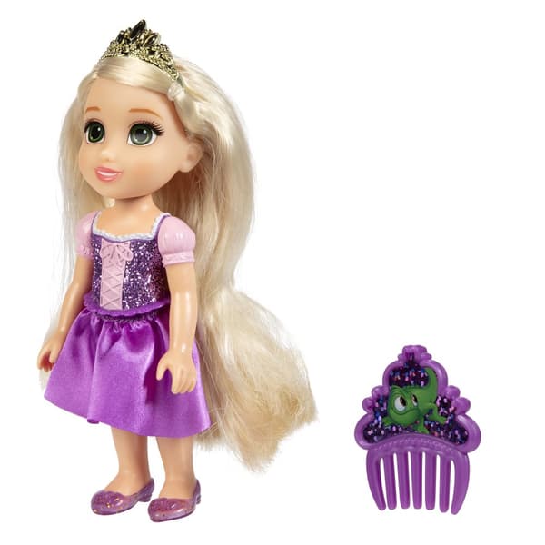 Rapunzel Dukke med Kam 15 cm Disney Princess