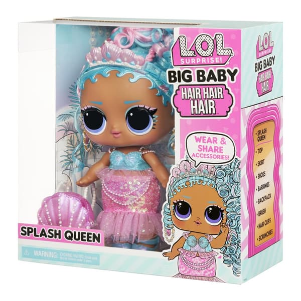 L.O.L. Surprise Big Baby Hair Hair Hair Doll - Splash Queen