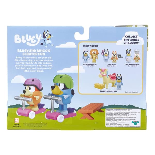 Bluey Bluey and Bingos Scooter fun