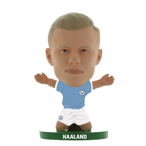 Manchester City FC Erling Haaland SoccerStarz fodboldfigur Sky Blue/White One Size