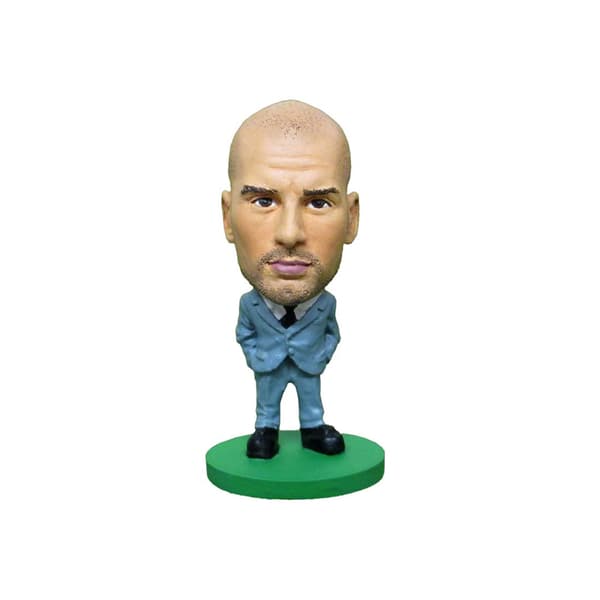 Manchester City FC Pep Guardiola SoccerStarz Football Figurine Grey/Black One Size