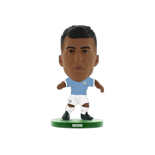 Manchester City FC Rodri SoccerStarz Football Figurine Sky Blue/White One Size