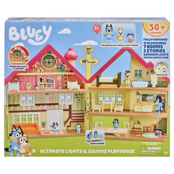 Bluey Deluxe Playhouse med lyd og lys