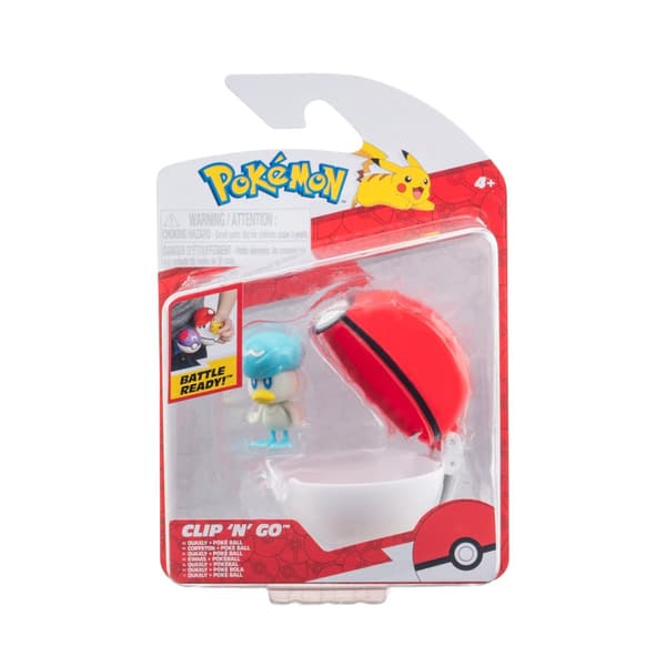 Pokemon Clip N Go Quaxly With Poke Ball