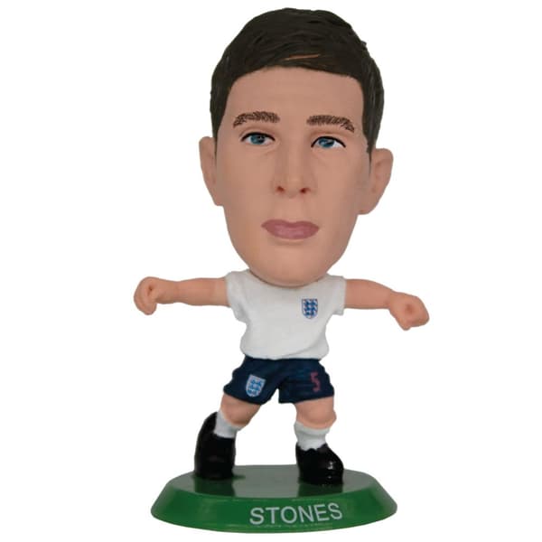 England FA John Stones SoccerStarz Football Figurine White/Navy Blue/Green One Size