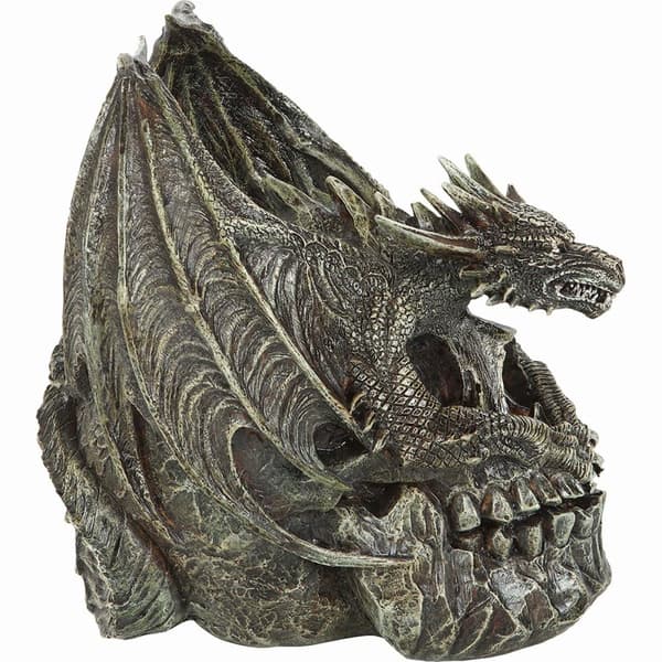 Spiral Direct Draco Resin Dragon Skull Sculpture