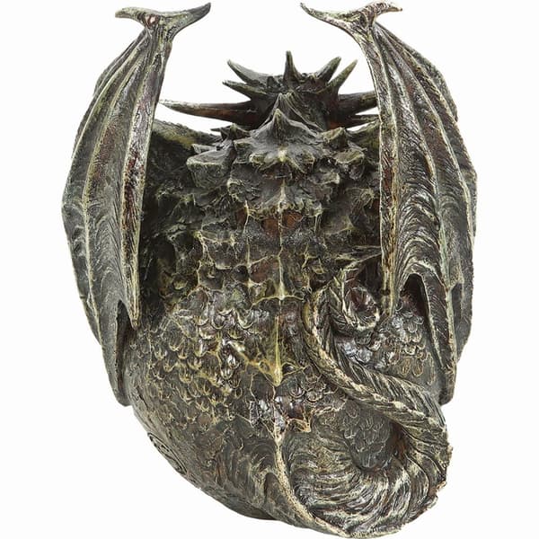 Spiral Direct Draco Resin Dragon Skull Sculpture