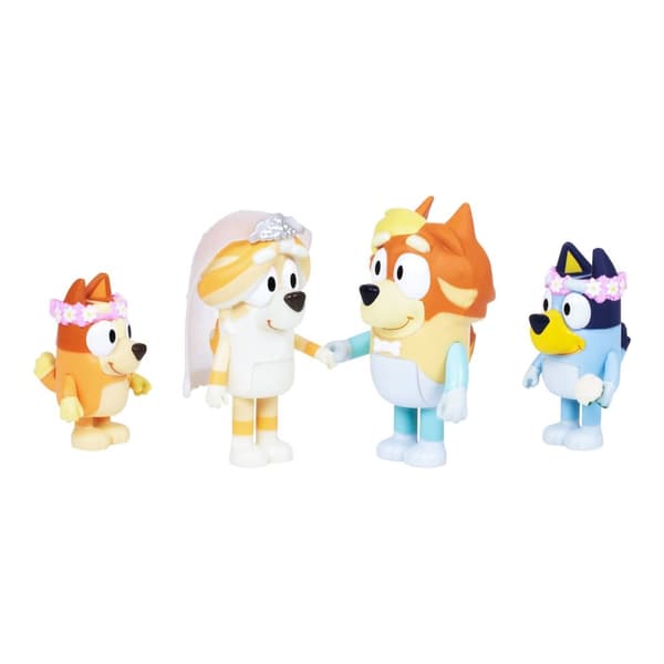 Bluey Figurer 4-pack Wedding Time Bröllopsset