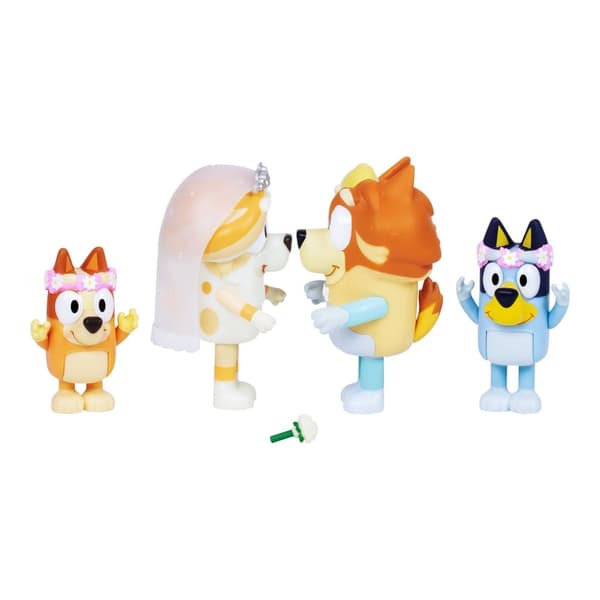 Bluey Figurer 4-pack Wedding Time Bröllopsset