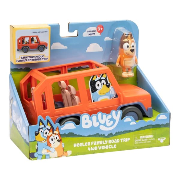 Bluey Bil Heeler Family Road Trip