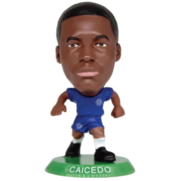 Chelsea FC Moises Caicedo SoccerStarz Football Figurine Blue/Green One Size