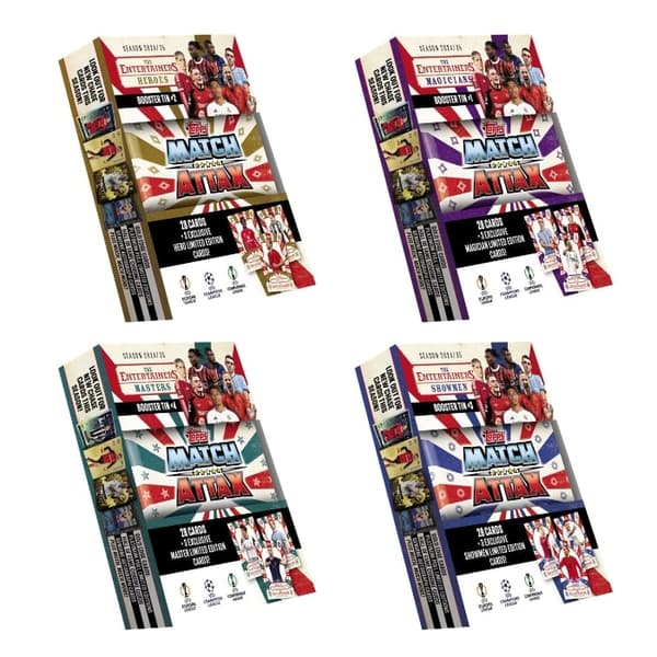 Topps MATCH ATTAX CHAMPIONS LEAGUE BOOSTER TIN - Assorted (UCLMA24-05)