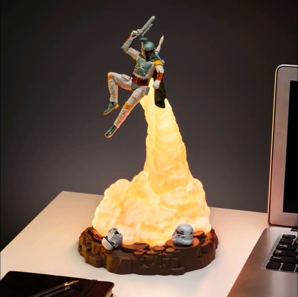 Star Wars Boba Fett figural lampa