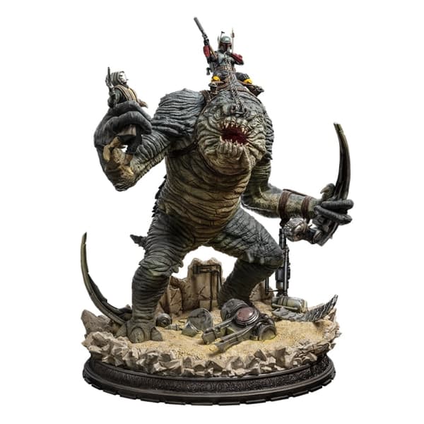Star Wars Boba Fett & Rancor patsas Demi Scale 1/20