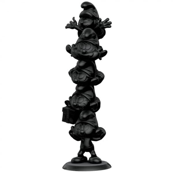 Plastoy The Smurfs Resin Statue Smurfs Column Black Edition 50 cm
