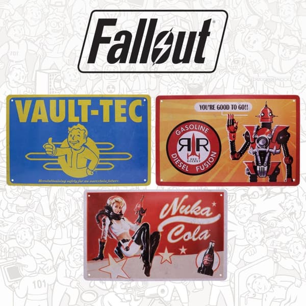 Fanatik Fallout tinnskilt-sett