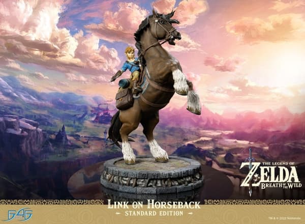 First4Figures The Legend Of Zelda: Breath Of The Wild (Link på hesteryggen) RESIN Statue /Figurer