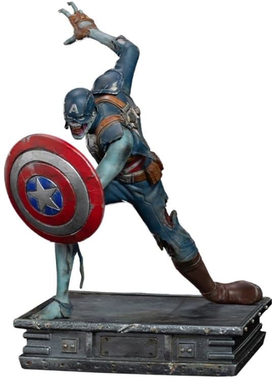 IronStudios - Marvel Hva om ... : 1:10 Statue i kunstskala - Zombie Captain America