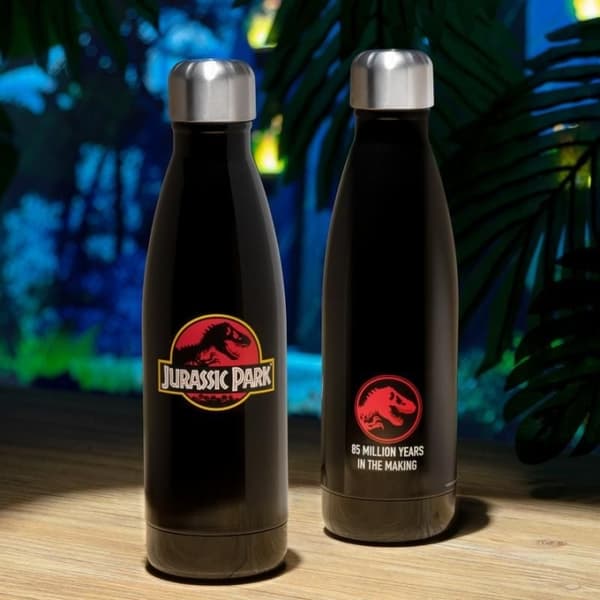 Jurassic Park vannflaske i metall