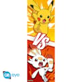 Pikkukuva 2 / 2: Abysse Pokemon ovi juliste - Pikachu ja Scorbunny - 53x158 cm