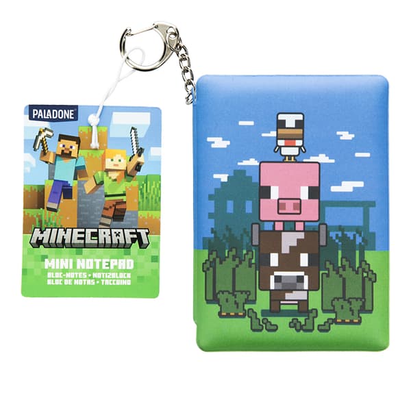 Minecraft Mini Puffig Anteckningsbok med Nyckelring, Paladone