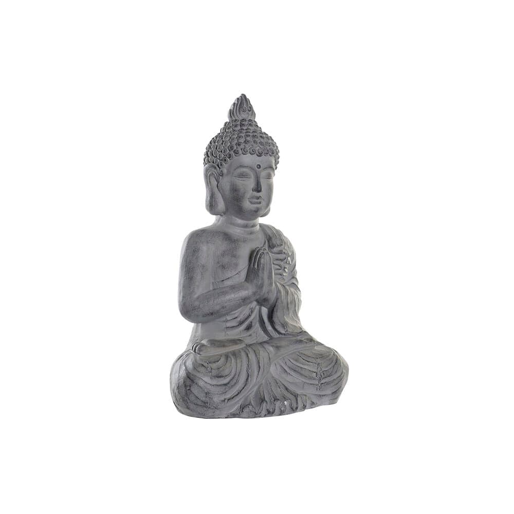Dekorativ Trädgårdsfigur DKD Home Decor Grå Buddha Harts Magnesium (38,8 x 26,8 x 62,3 cm)