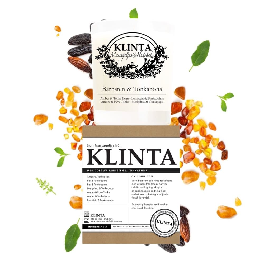 Klinta - bärnsten och tonkabär 20cl