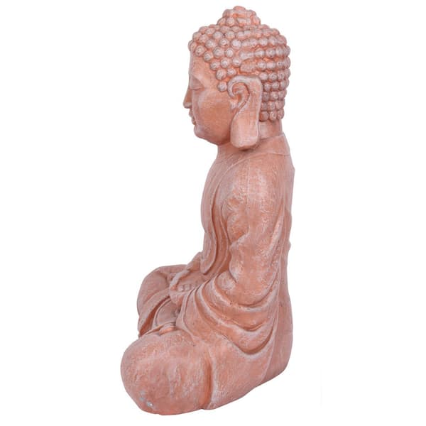 Something Different Buddha Terracotta Effect Garden Statue
