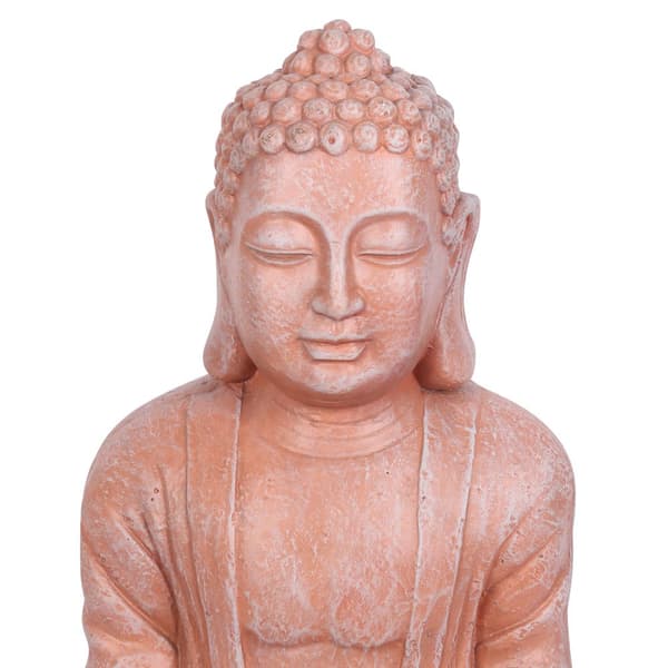 Something Different Buddha Terracotta Effect Garden Statue