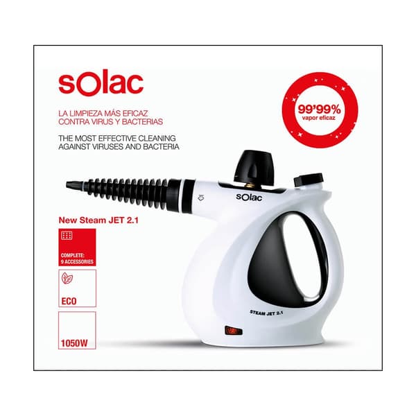SOLAC Ångtvätt Steam Jet 2.1 1050W