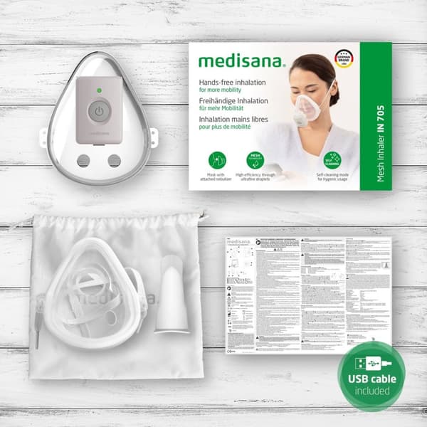 Medisana IN 705 handsfree-inhalaattori (maskin kanssa)