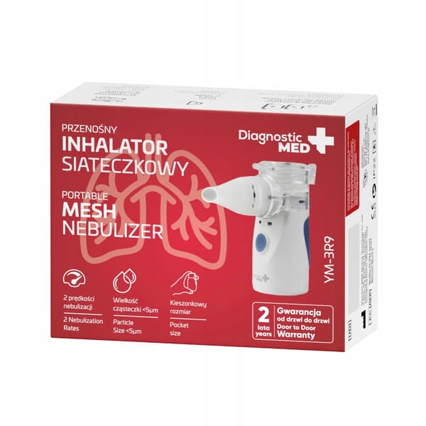 KANNETTAVA DIAGNOSTINEN INHALAATTORI YM-3R9