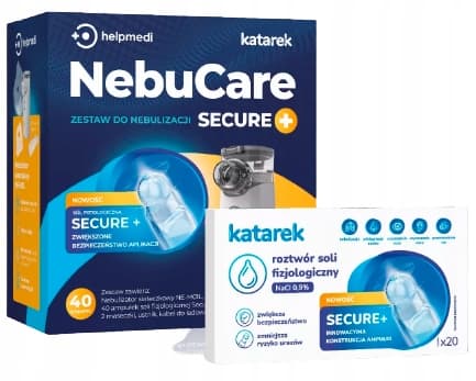 NEBUCARE SECURE+ HelpMedi -sumutinpakkaus 1 kpl