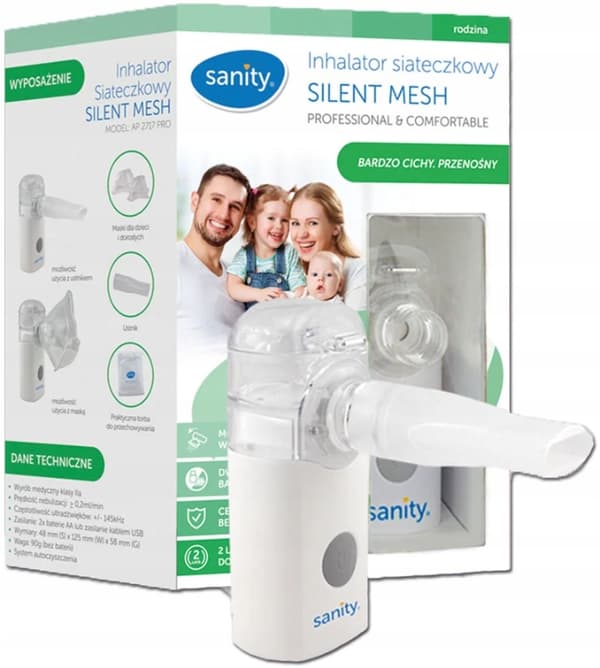 SANITY Silent Mesh -verkkoinhalaattori VP-M3 1 kpl