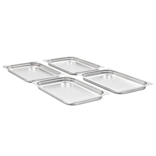 vidaXL Gastronormbeholdere 4 stk GN 1/1 40 mm rustfritt stål