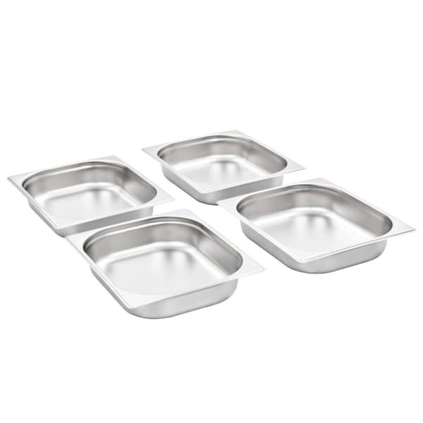 vidaXL gastronorm beholder 4 stk. GN 1/2 65 mm rustfrit stål -  Varmebordspander