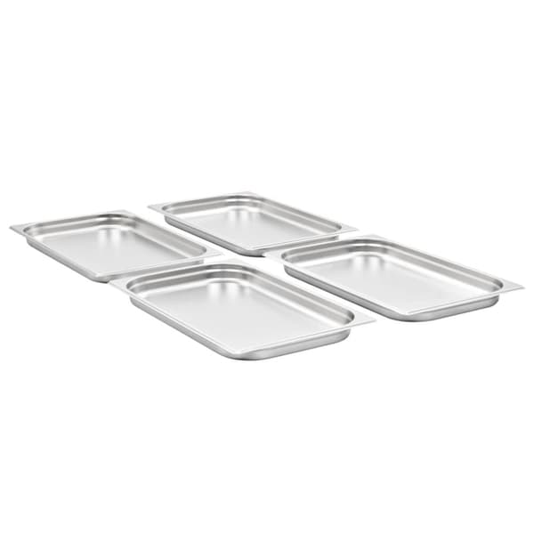 Gastronormkantiner 4 st GN 1/1 40 mm rostfritt stål