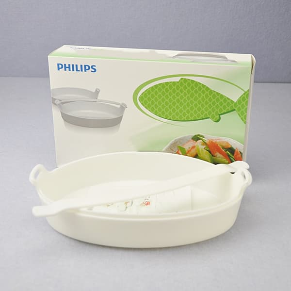 Philips multifunktionel elektrisk dampkoger - Flerlags dampstativ, fødevaregodkendt PP