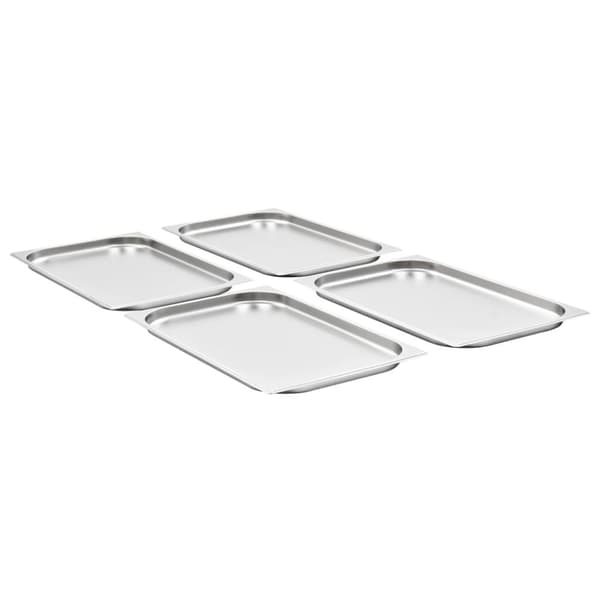 Gastronormkantiner 4 st GN 1/1 20 mm rostfritt stål