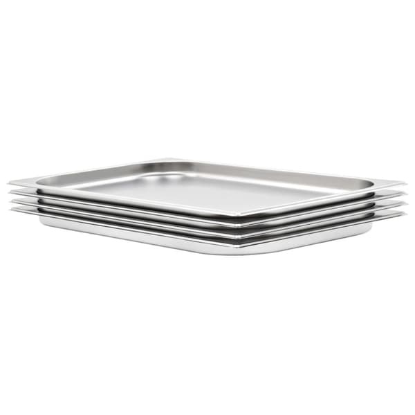Gastronormkantiner 4 st GN 1/1 20 mm rostfritt stål