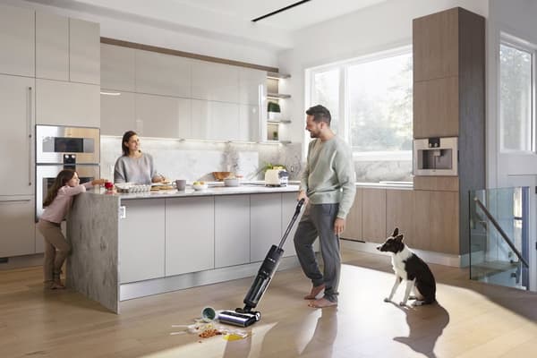 Tineco - FLOOR ONE S7 Premium - märkä ja kuiva Lattianpuhdistusaine - Ladattava - Smart - HEPA-suodatin - musta