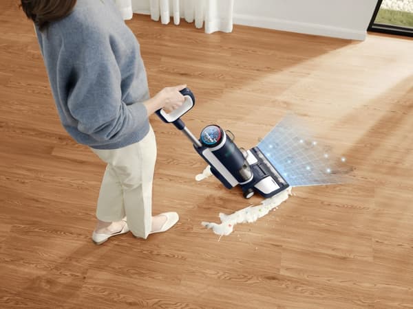 Tineco - FLOOR ONE S3 Extreme - märkä ja kuiva Lattianpuhdistusaine - ladattava - 21,6V - HEPA-suodatin - sininen/valkoinen