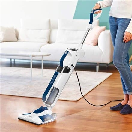Polti | PTEU0299 Vaporetto 3 Clean_Blue | Vakuum dampmoppe med bærbar damprenser | Effekt 1800 W | Damptryk Ikke gældende