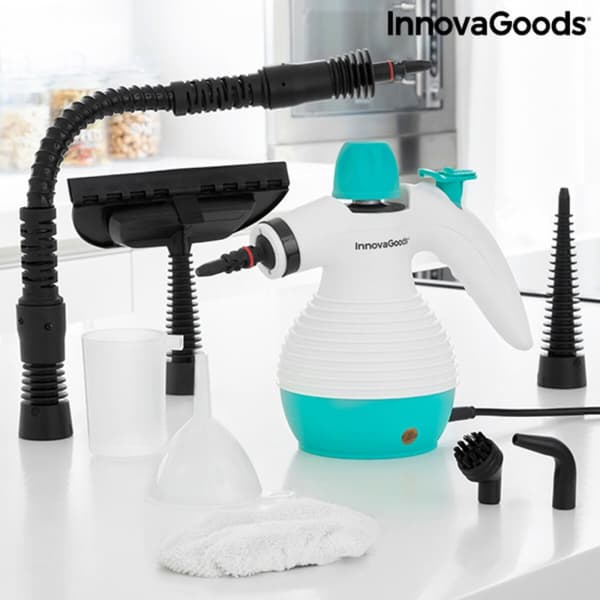KÄYTETTY Monikäyttöinen 9-in-1 kädessä pidettävä höyrypuhdstin lisävälineillä Steany InnovaGoods 0,35 L 3 Bar 1000W 1000 W (Kunnostetut