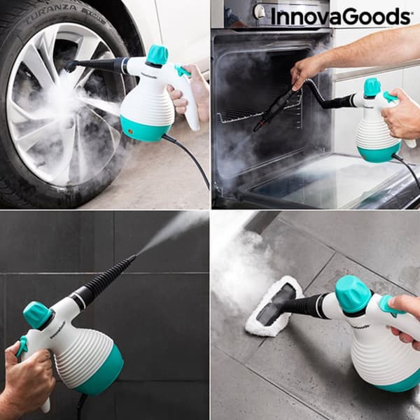 KÄYTETTY Monikäyttöinen 9-in-1 kädessä pidettävä höyrypuhdstin lisävälineillä Steany InnovaGoods 0,35 L 3 Bar 1000W 1000 W (Kunnostetut